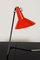 Lámpara de mesa asimétrica en negro y rojo de Josef Hurka para Napako, años 60, Imagen 3