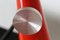 Lámpara de mesa asimétrica en negro y rojo de Josef Hurka para Napako, años 60, Imagen 5