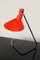 Black & Red Asymmetrical Table Lamp by Josef Hurka for Napako, 1960s, Image 8