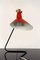 Asymmetrische Tischlampe in Schwarz & Rot von Josef Hurka für Napako, 1960er 2