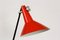 Black & Red Asymmetrical Table Lamp by Josef Hurka for Napako, 1960s 10