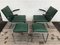 Tubular Steel Lounge Chairs and Stools from Drabert, 1940s, Set of 4 2