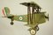 Biplano WWI Royal Air Force Mid-Century in latta, anni '20, Immagine 12