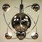Grande Lampe à Suspension Sputnik Space Age en Chrome, 1950s 6