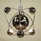 Grande Lampe à Suspension Sputnik Space Age en Chrome, 1950s 9