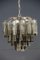 Black and Transparent Glass Chandelier from Venini, 1960s 2