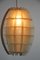 French Beige Resin Pendant Lamp, 1960s 5