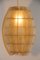 French Beige Resin Pendant Lamp, 1960s, Image 4