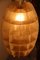 French Beige Resin Pendant Lamp, 1960s, Image 3