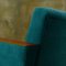 Fauteuils Turquoise, années 50, Set de 2 3