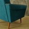 Turquoise Armchairs, 1950s, Set of 2 11