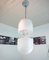 Space Age Italian Murano Glass and Metal Capsule Pendant Lamp, 1980s, Image 1