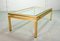 Mid-Century French Brass and Brushed Aluminum Coffee Table by Pierre Vandel, 1970s, Image 4