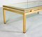 Mid-Century French Brass and Brushed Aluminum Coffee Table by Pierre Vandel, 1970s 12