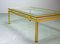 Mid-Century French Brass and Brushed Aluminum Coffee Table by Pierre Vandel, 1970s 5