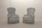 French Grayish Blue Velvet French Club Chairs, 1950s, Set of 2, Image 2