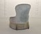 French Grayish Blue Velvet French Club Chairs, 1950s, Set of 2 10