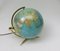 Mid-Century Glass and Brass Globe from Columbus Verlag Paul Oestergaard KG 2