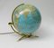 Mid-Century Glass and Brass Globe from Columbus Verlag Paul Oestergaard KG 1