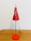 Red Table Lamp by Josef Hurka for Lidokov, 1960s 2