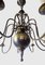 Lámpara de araña flamenca estilo renacentista grande de latón, años 50, Imagen 3
