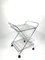 Chrome Plated Trolley with Acrylic Glass Tray, 1970s 1