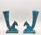 Vintage Glazed Ceramic Vases, Set of 2, Image 1