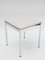 Vintage Chrome and Skai Stool 1