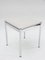 Vintage Chrome and Skai Stool, Image 1