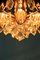 Lámpara de araña Mid-Century de latón y cristal al estilo de Gaetano Sciolari para Palwa, Imagen 9