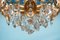 Mid-Century Kronleuchter aus Messing & Kristallglas im Stil von Gaetano Sciolari für Palwa 8