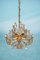 Mid-Century Brass and Crystal Chandelier in the style of Gaetano Sciolari for Palwa 1