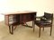 Rosewood Desk and Chair by Peter Løvig Nielsen, 1956, Set of 2 3