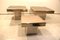 Italian Mirrored Glass Coffee Tables, 1970s, Set of 3 1