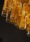 Lampadario in vetro di Murano ambrato, anni '50, Immagine 2