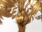 Lampada da terra a forma di palma in metallo dorato di Hans Kögl, anni '70, Immagine 4