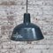 Mid-Century Industrial Blue Enamel Factory Pendant Lamp 4