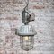 Mid-Century Industrial Cast Aluminum and Clear Glass Ceiling Lamp, Image 4