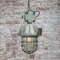 Mid-Century Industrial Cast Aluminum and Clear Glass Ceiling Lamp 4