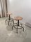 Dutch Industrial Factory Stools, 1950s, Set of 2 8