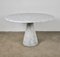 Vintage Carrara Marble Dining Table by Angelo Mangiarotti 1