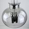 Vintage Glass Ball Pendant Lamp from Limburg 3