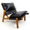 Wood and Leather Club Chair, 1960s, Image 6