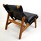 Wood and Leather Club Chair, 1960s, Image 2