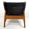 Wood and Leather Club Chair, 1960s 8