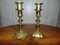 Antique Art Nouveau Brass Candleholders, Set of 2, Image 1
