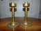 Art Deco Brass Candleholders, 1950s, Set of 2 1