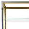 Hollywood Regency Brass and Smoked Glass Shelves by Renato Zevi, 1970s, Set of 2 5