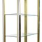 Hollywood Regency Brass and Smoked Glass Shelves by Renato Zevi, 1970s, Set of 2, Image 7