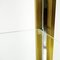 Hollywood Regency Brass and Smoked Glass Shelves by Renato Zevi, 1970s, Set of 2, Image 4